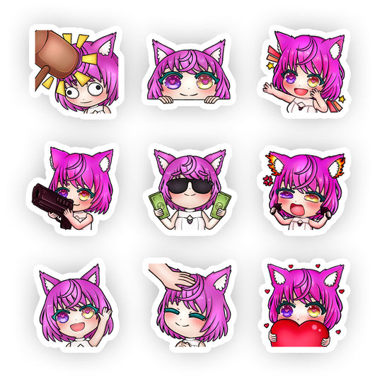 SakiMaster1 "Emote" Sticker Pack