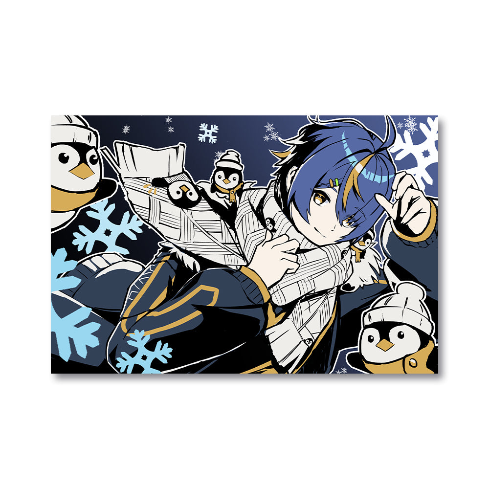 Sanguini Penguini "Winter Winds" Poster