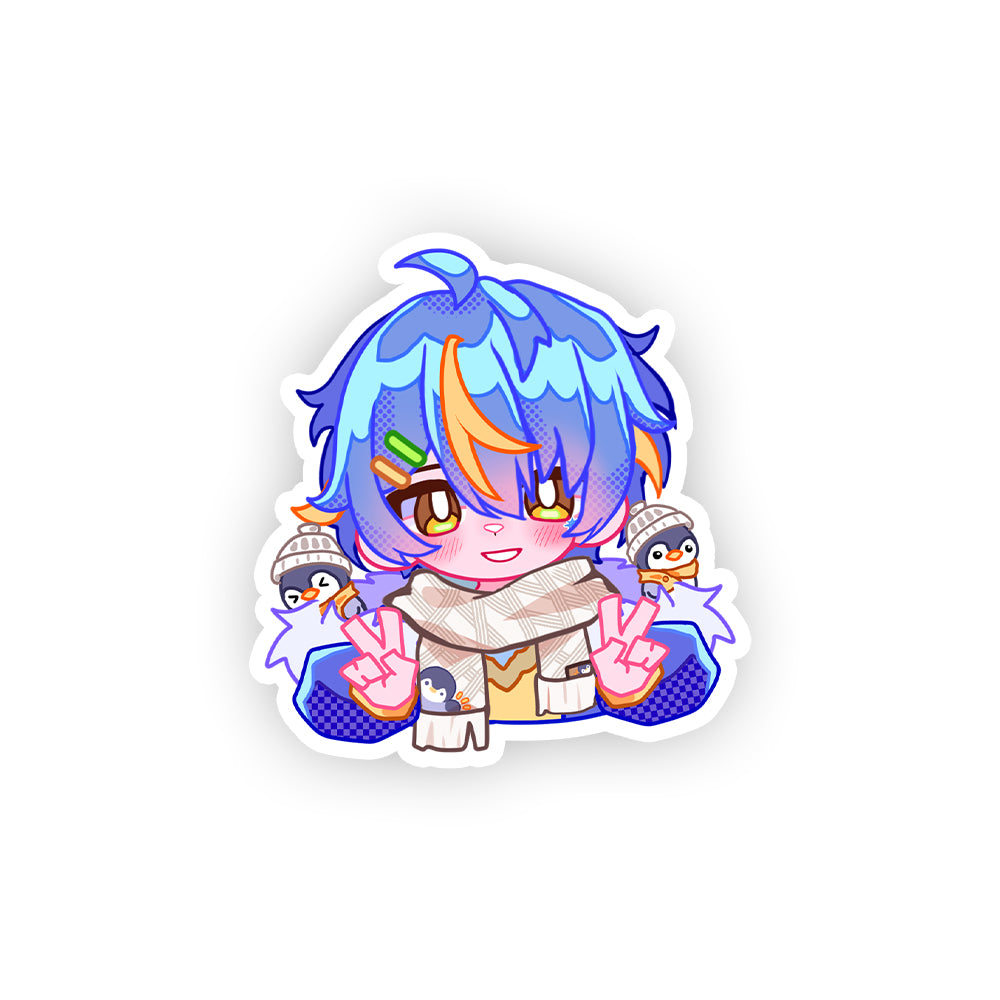 Sanguini Penguini "Peace Peace!" Sticker