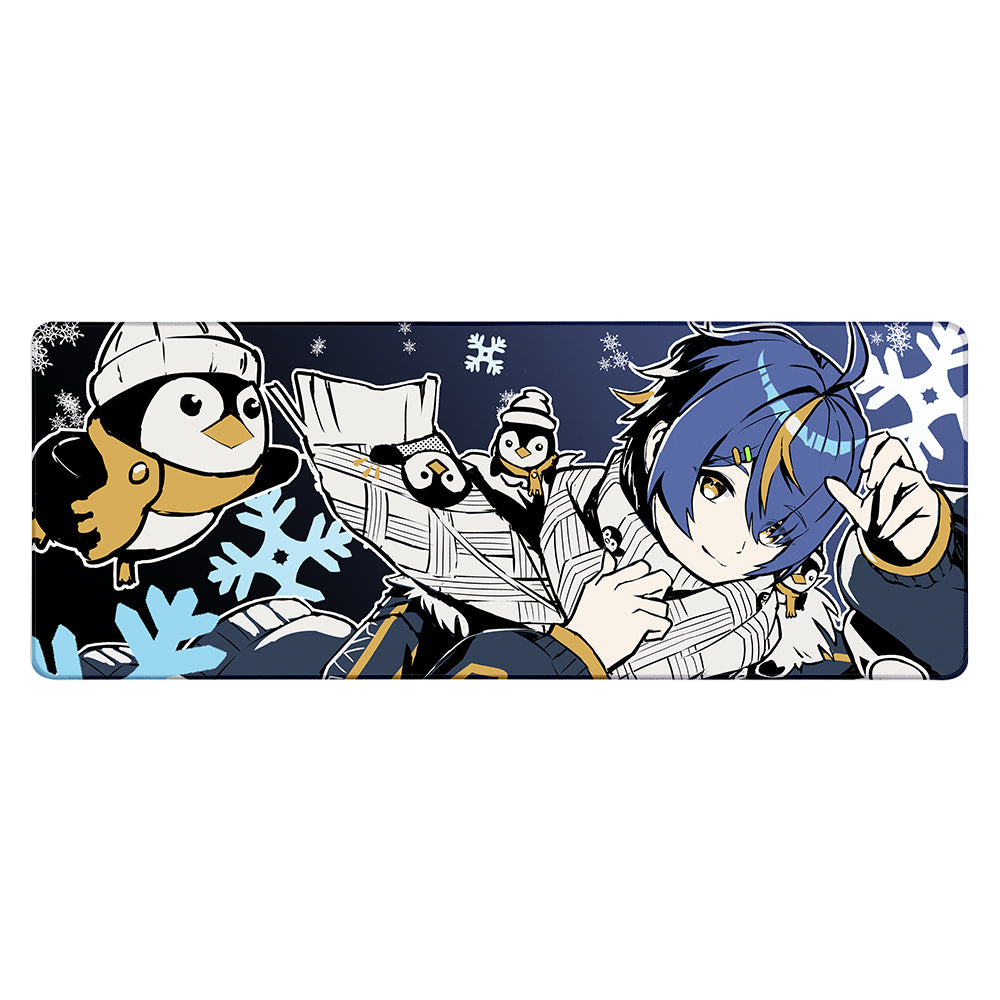 Sanguini Penguini "Winter Winds" XL Mousepad
