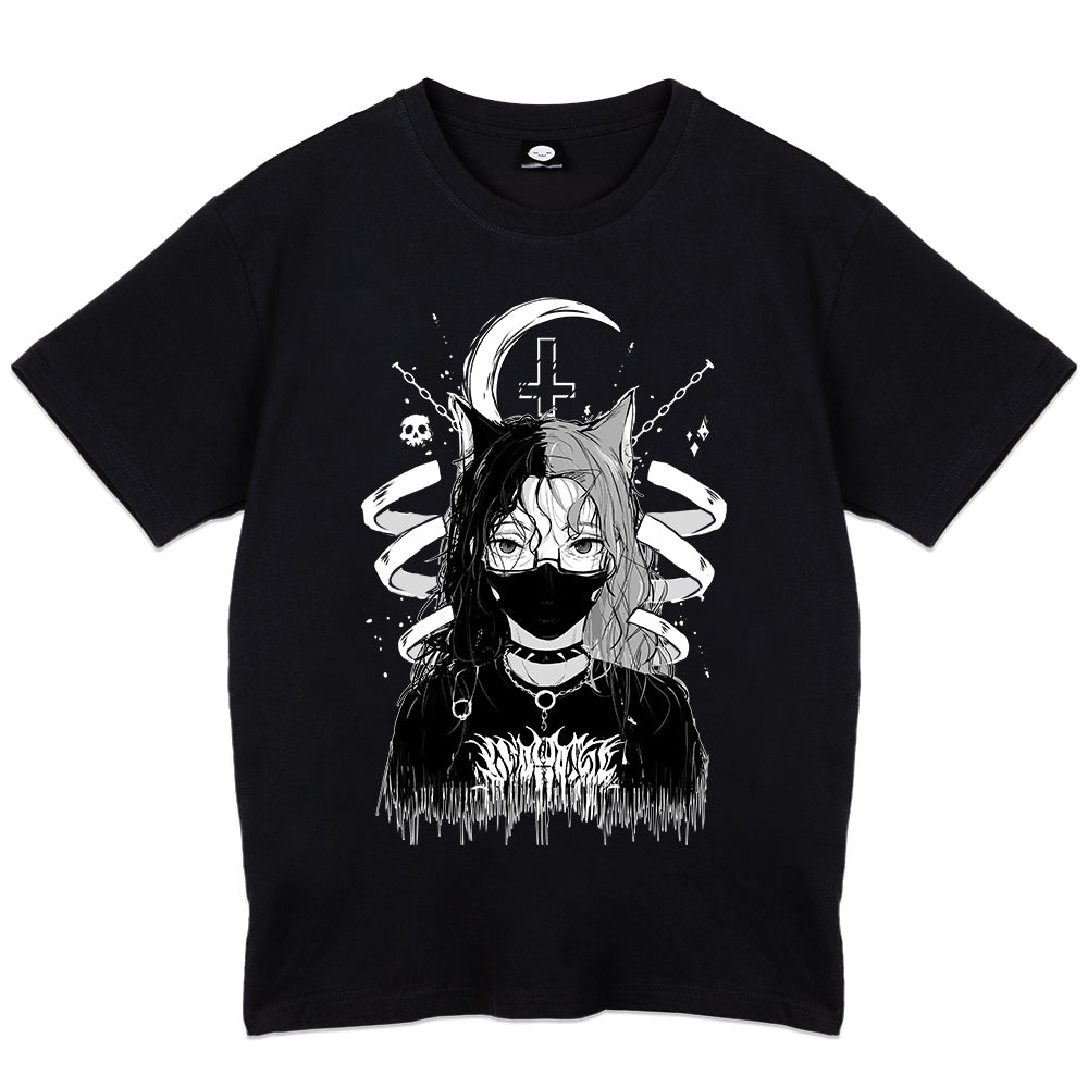 Riri Miaou Crescent Moon T-Shirt