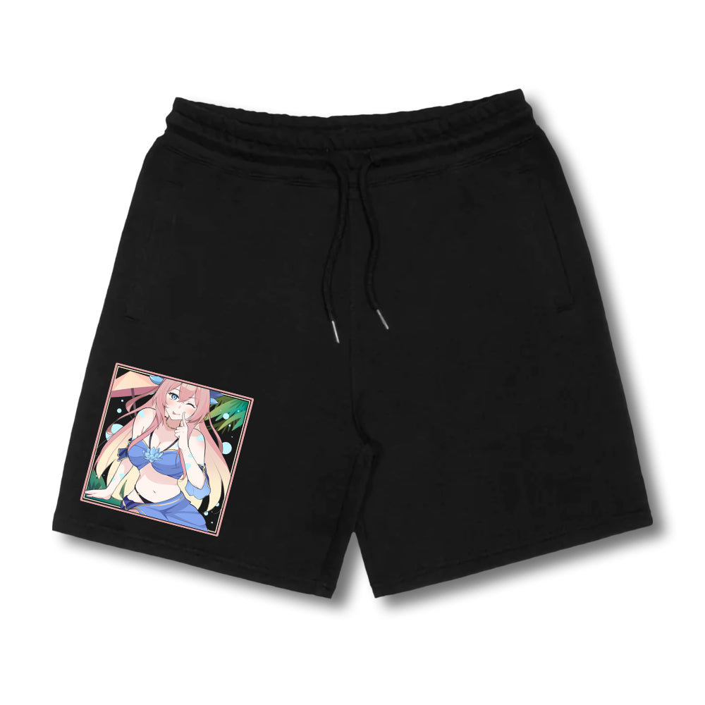 DearlyYu Tropical Lotus Shorts