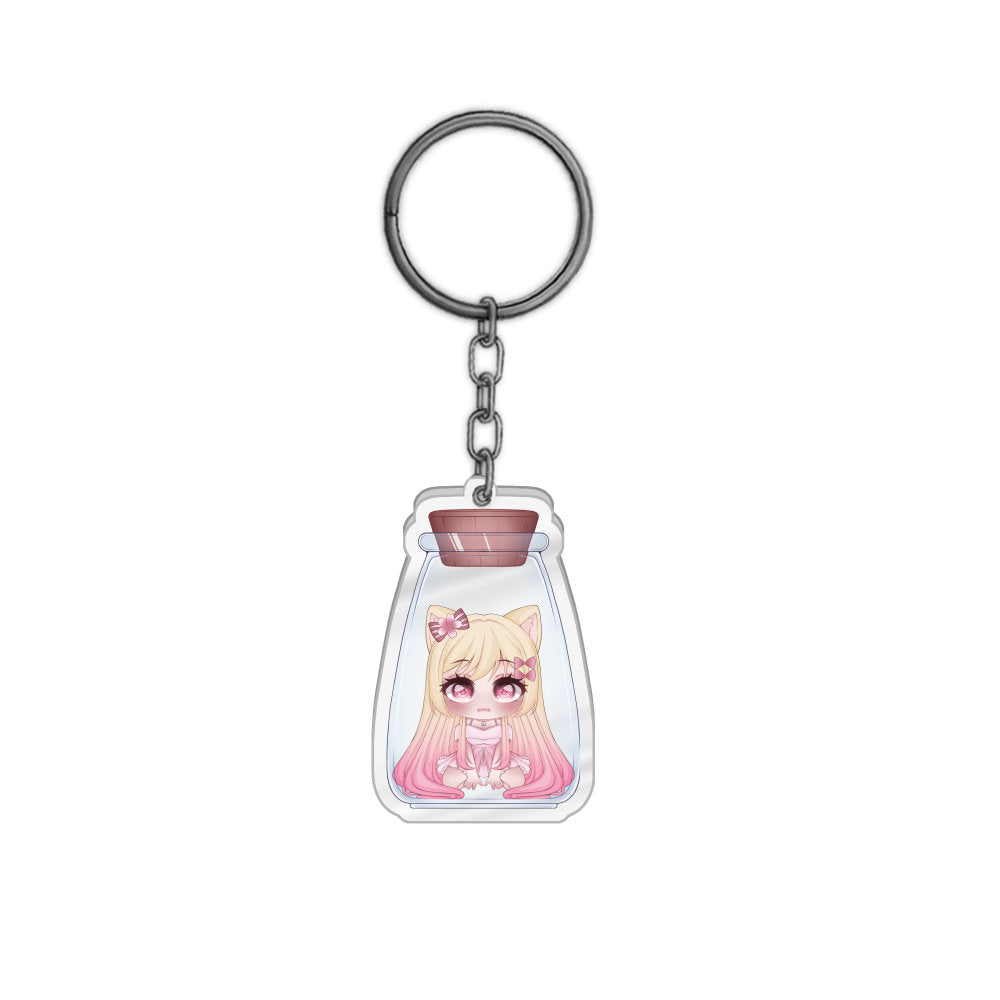 Simi in a Bottle Keychain