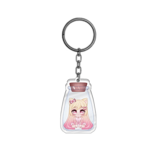 Simi in a Bottle Keychain