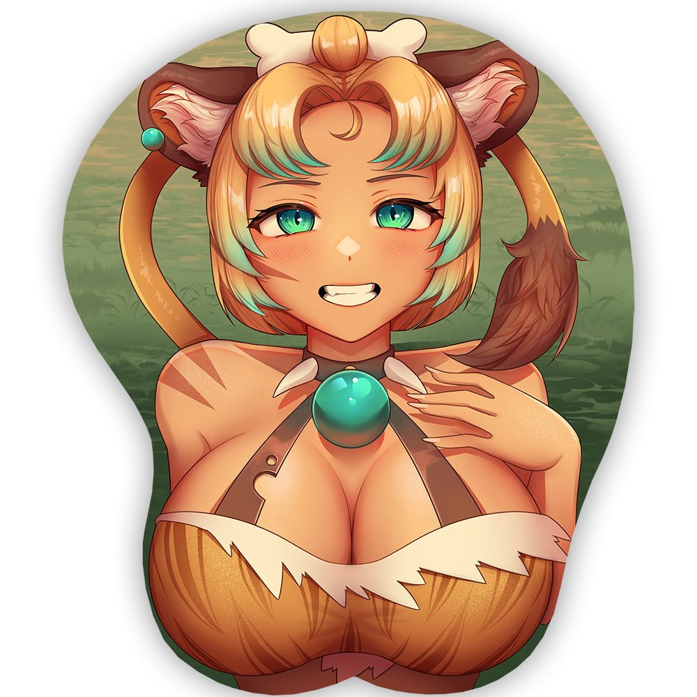 SmilodonnaVT Cavewoman 3D Mousepad