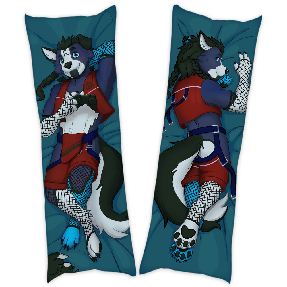 Snow Wave Wolf "Cozy in the Cabin" Dakimakura