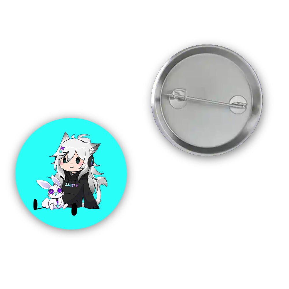 Snowwiiii Button Pin