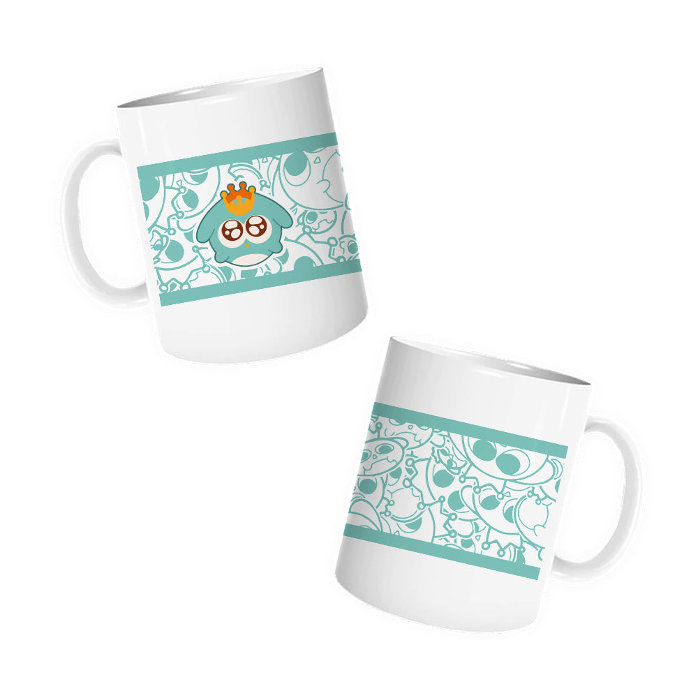 spaceghostess "Plead Gyu" Teal Mug
