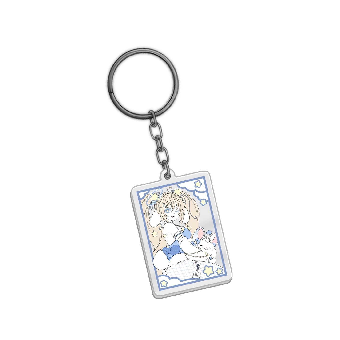 star0bunny "Soft Clouds & Starry Nights" Keychain
