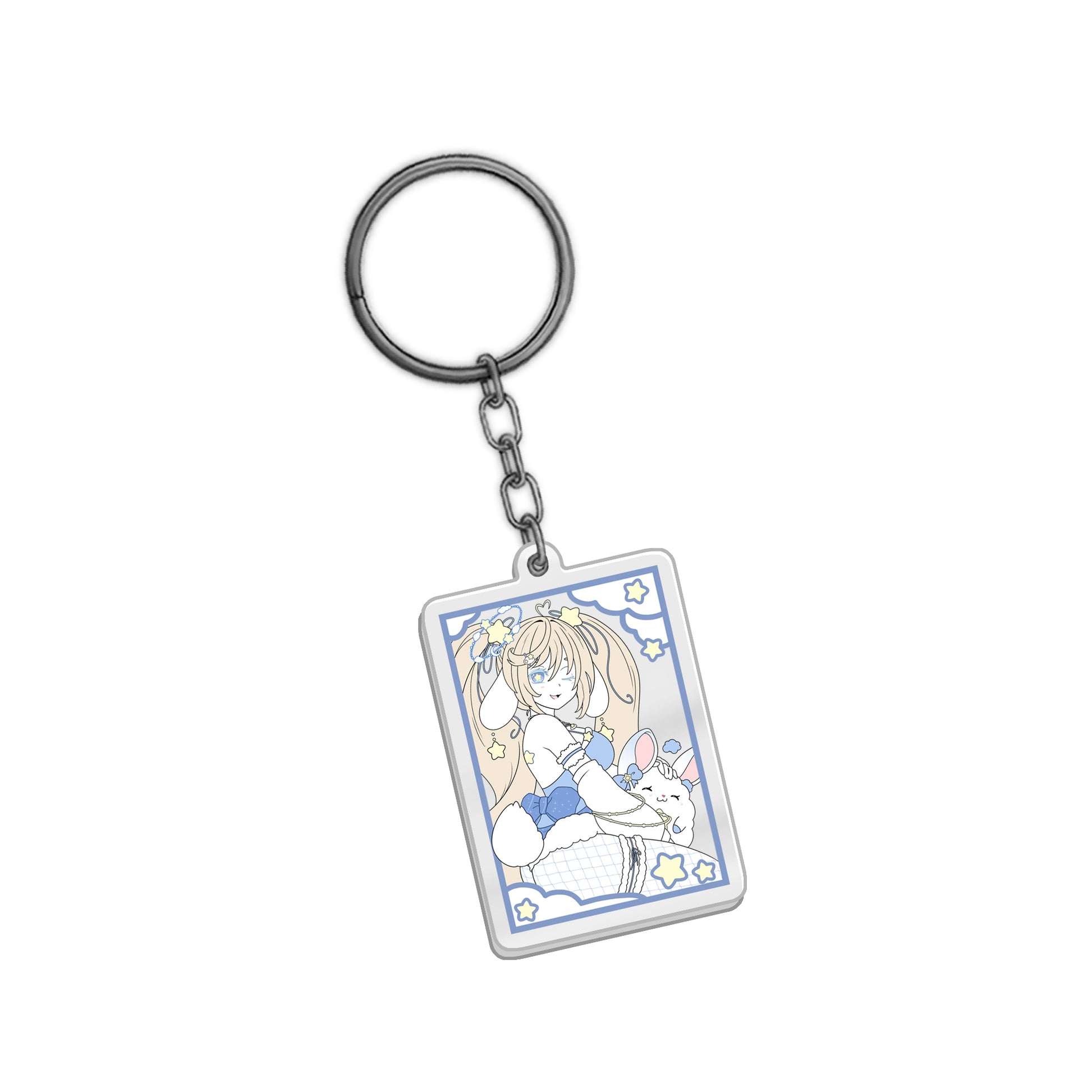 star0bunny "Soft Clouds & Starry Nights" Keychain