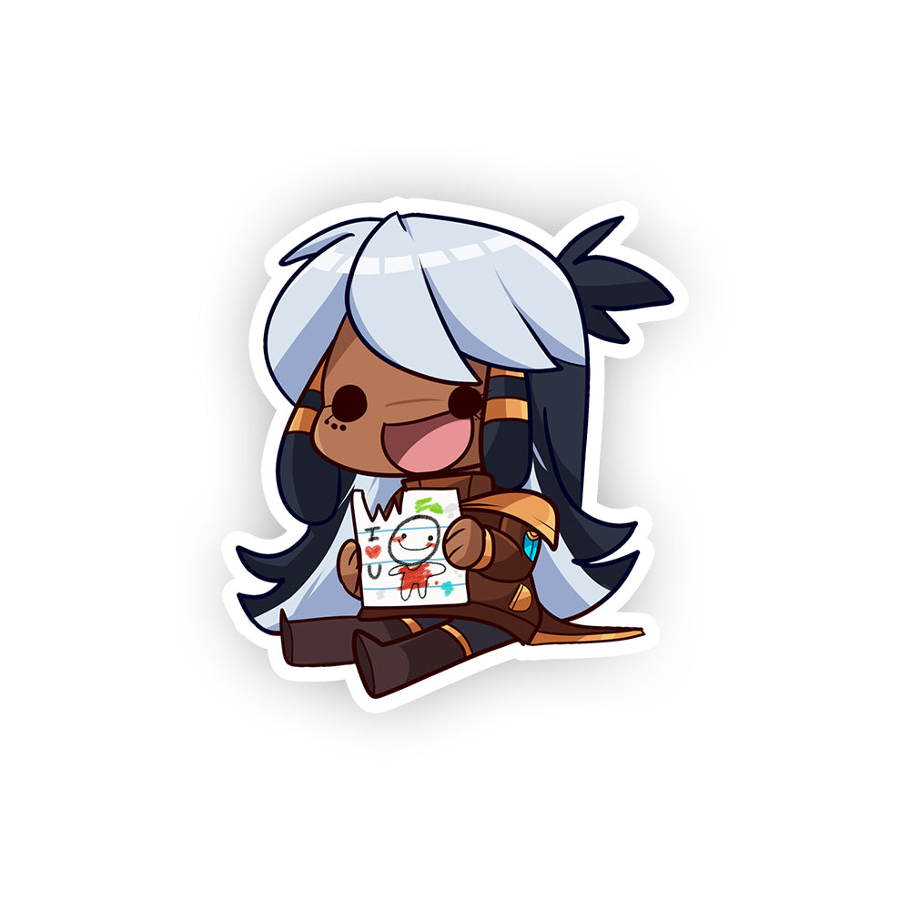 Zippkey I Heart U Sticker