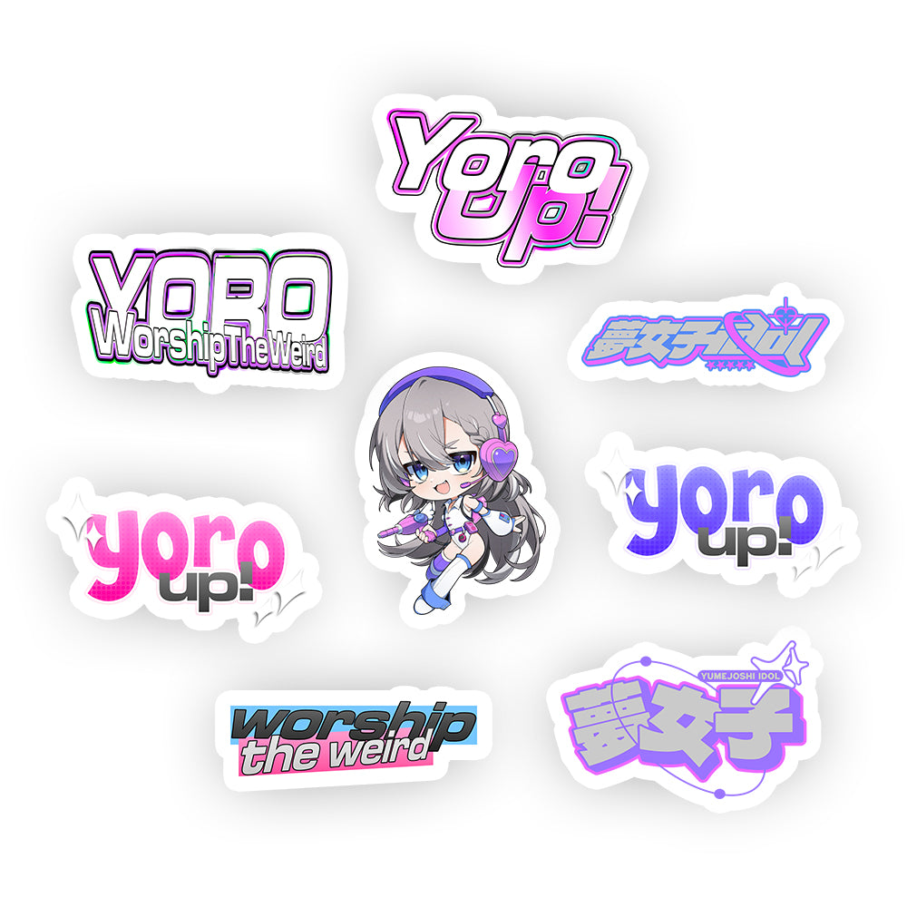 Yoroyoyo "夢女子IDOL" Sticker Pack (Add On)