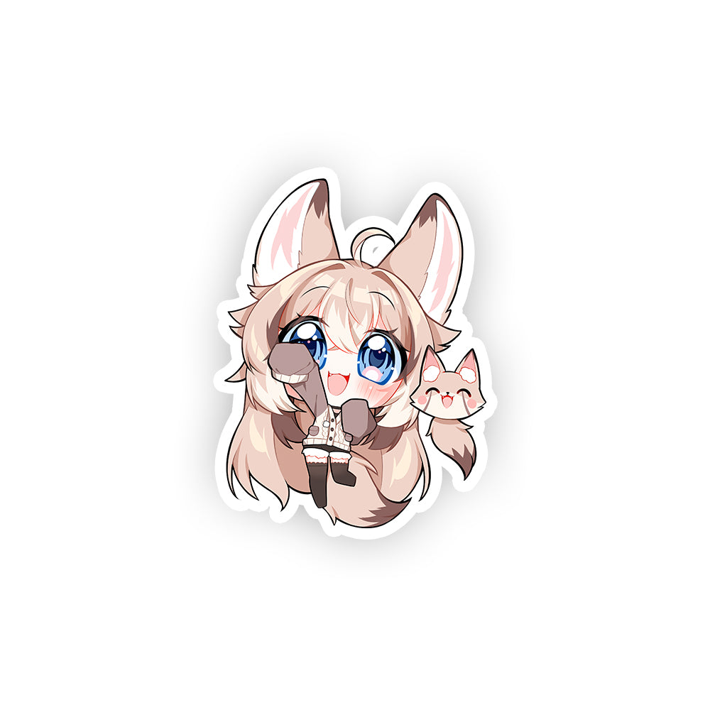 fluffenfox_ Wave Sticker