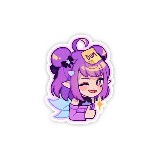 SapphireClaud 'Dum' Sticker