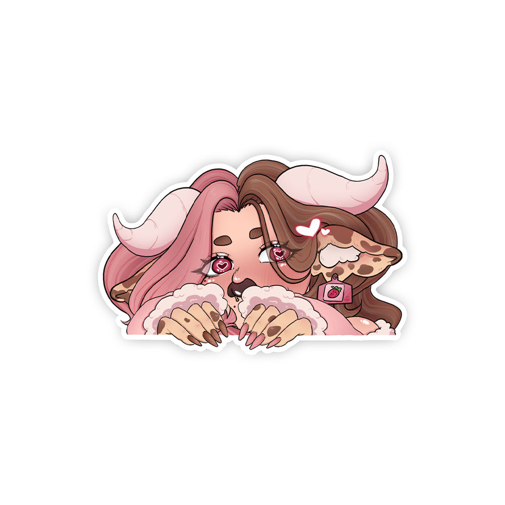 imSerki Blush Peeker sticker