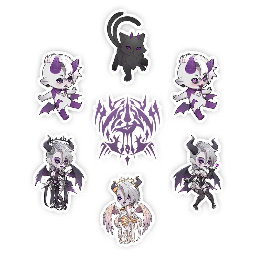 DeathBl00ms Chibi Sticker Pack