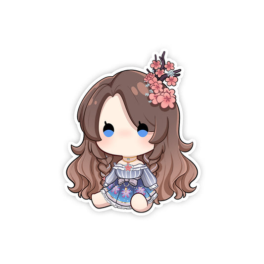 peachesvtuber Chibi Lycan Sticker