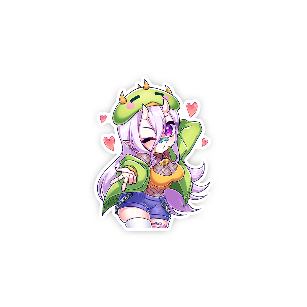 Rawrrina Blow A Kiss Sticker