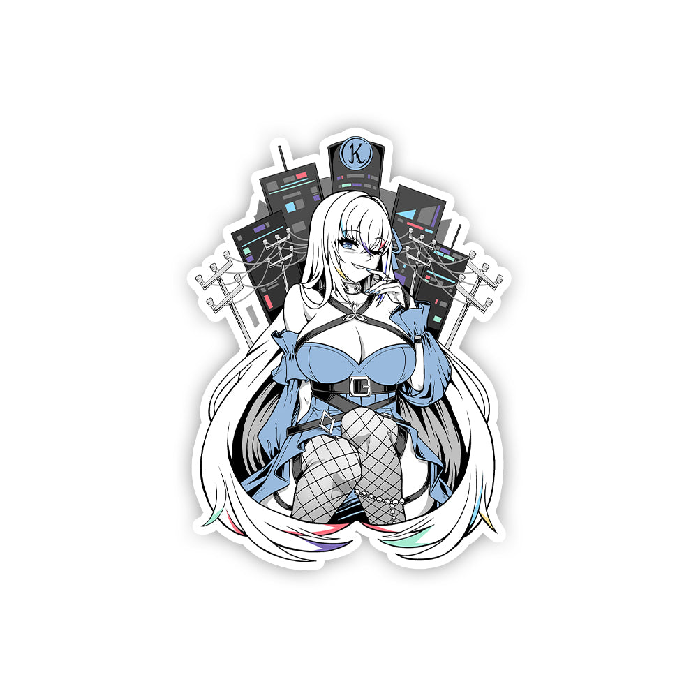 Kattarina Qutie City Lights Sticker