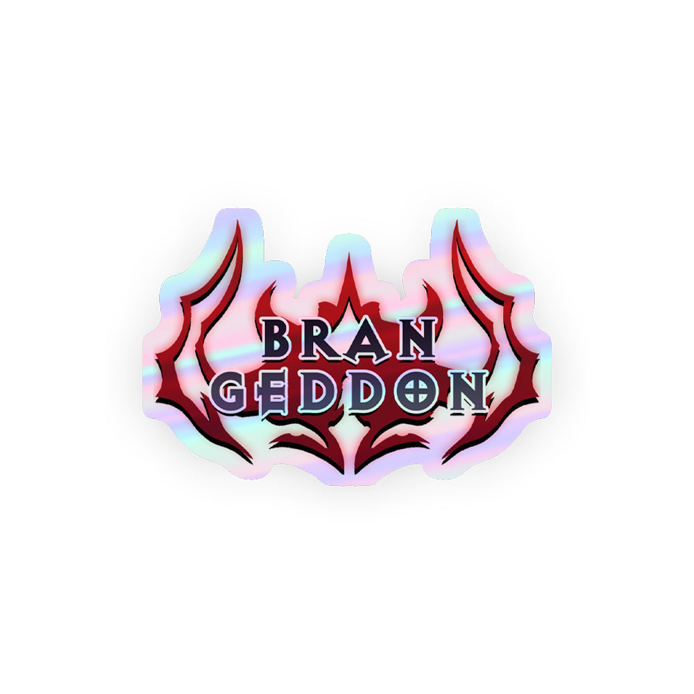 Brangeddon Logo Holographic Sticker (Hero Factory)