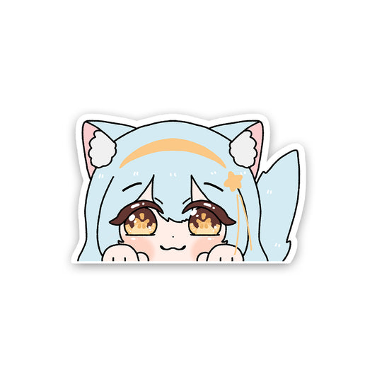 Neko Peeker Sticker