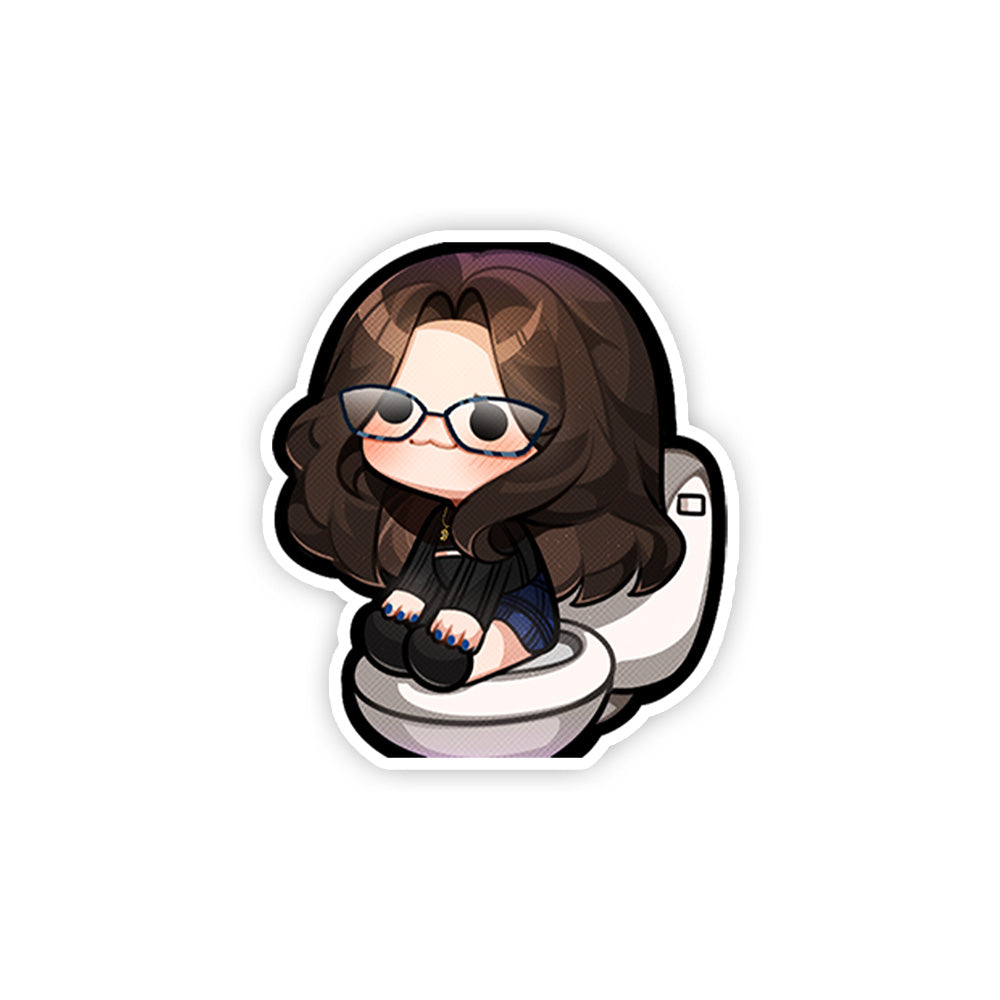 NomadicWhovian Porcelain Throne Sticker