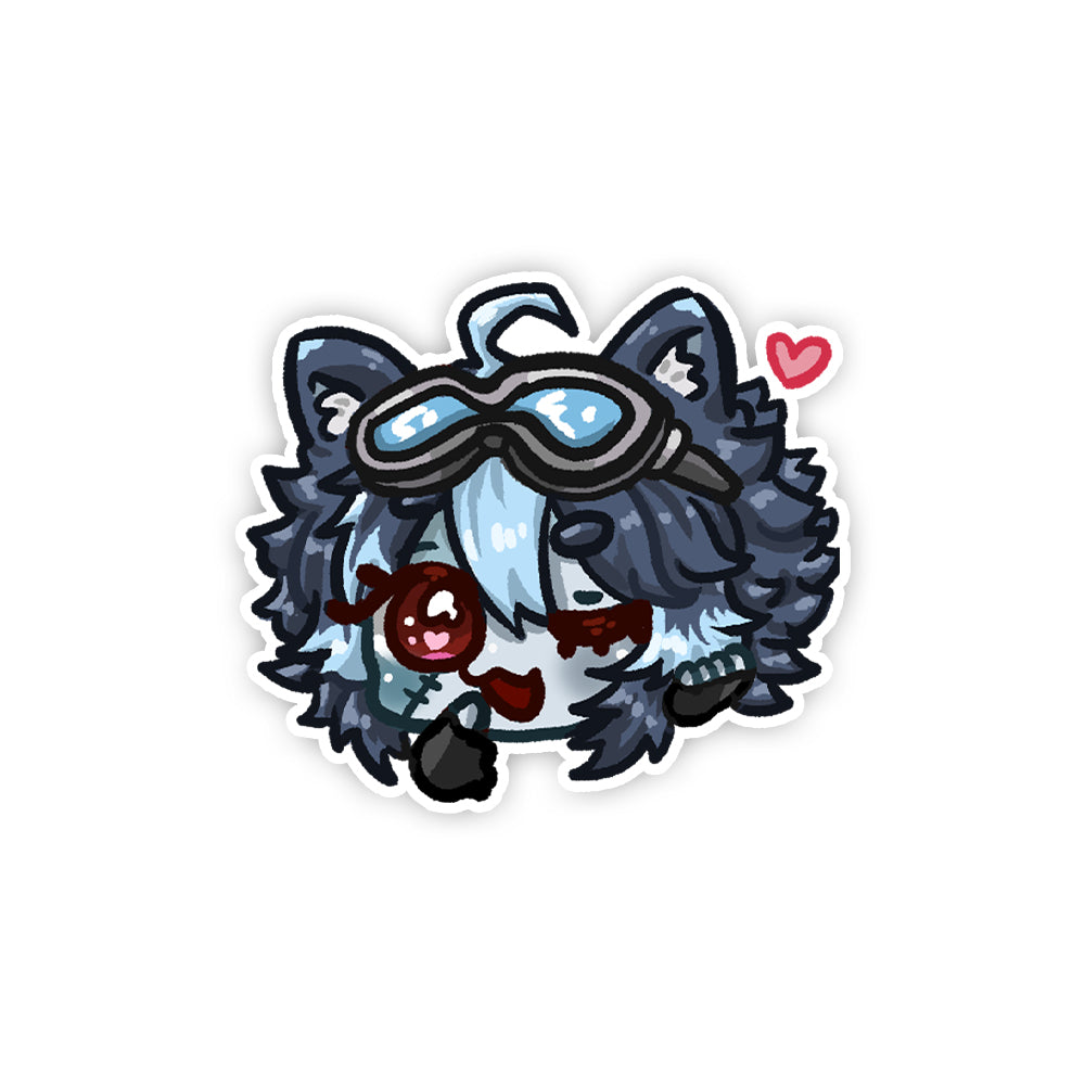 Plushiesuccubus Winking Sticker