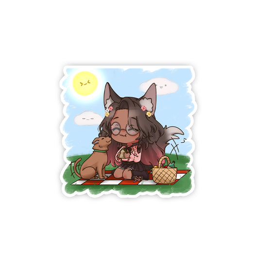 JoannaBeans Friendly Picnic Sticker