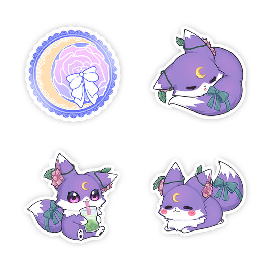 NicholeGoodnight Purple Hyacinth Sticker Pack