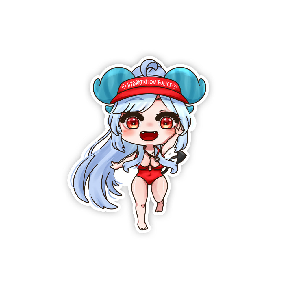 HydratedWaifu Lifeguard Sticker