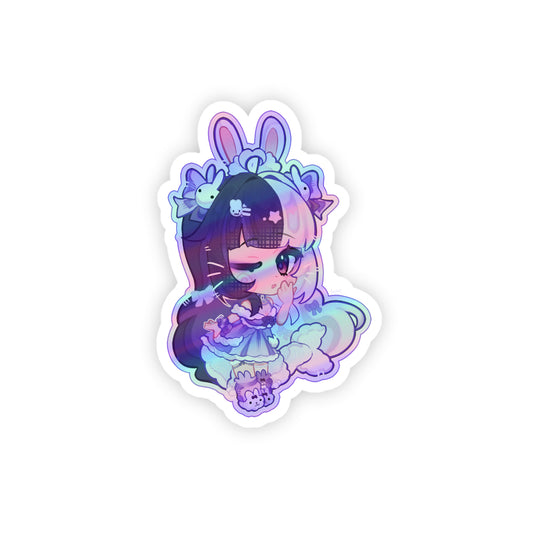 StrawbOwO Holographic Sticker