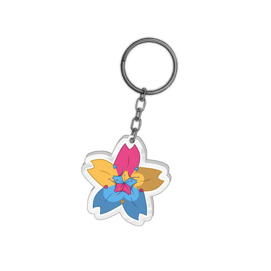 Sveidra_Vt Pride Flower Keychain