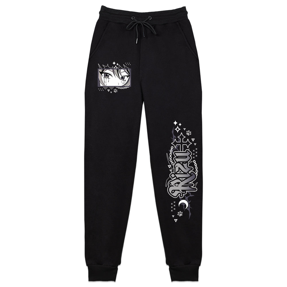 Rizu Mayonaka 'Goth Kitty' Sweatpants