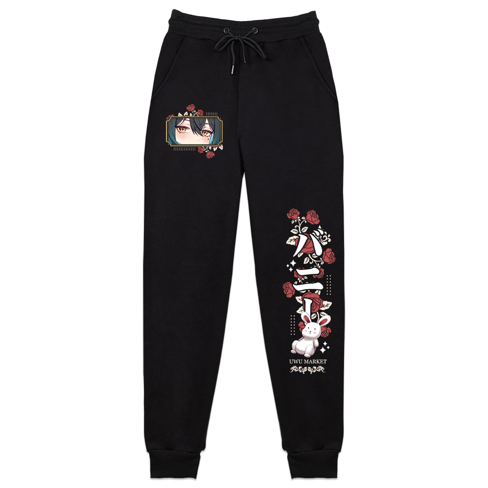 Tenebria Rose Bun and Roses Sweatpants