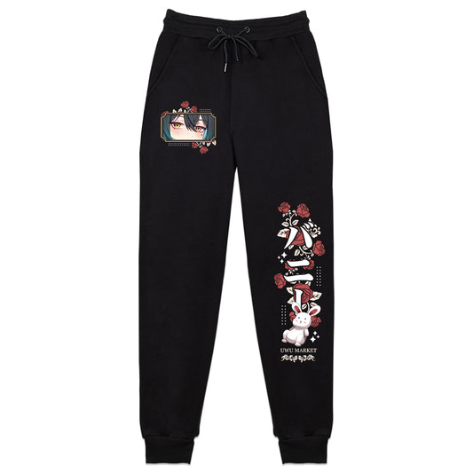 Tenebria Rose Bun and Roses Sweatpants