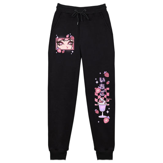 LUCIDIT.Y Strawberry Milkshake Club Sweatpants