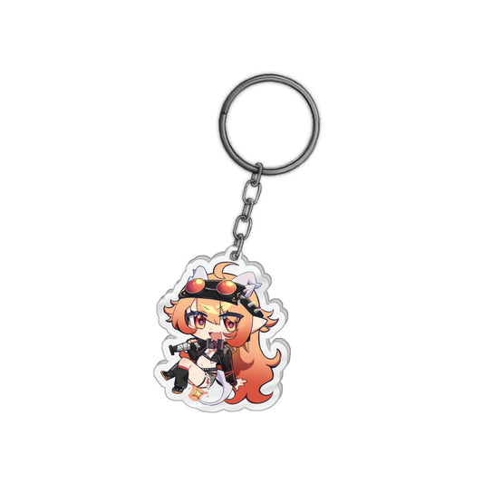 SweatyLilKoi Chibi at Bat Keychain