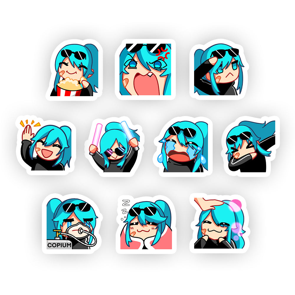 Sweet_Frequency "Retro" Sticker Pack