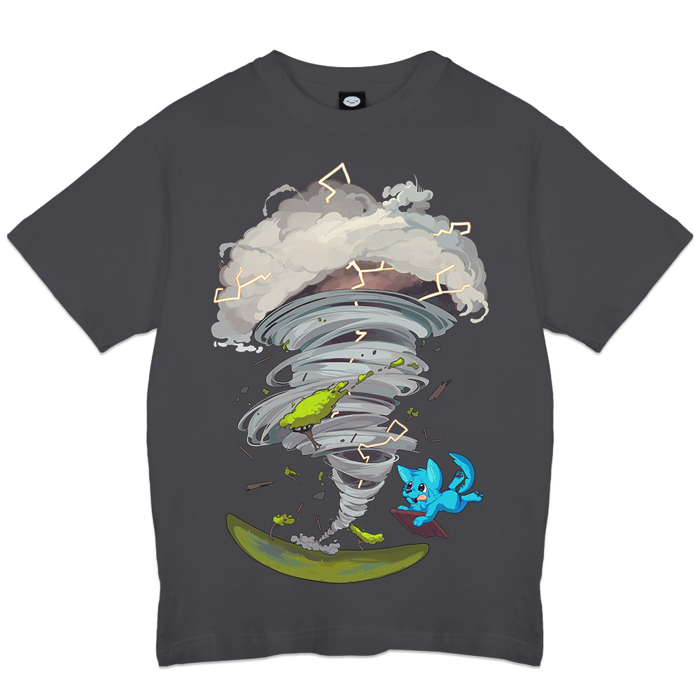 BlueKandy Storm Chase Pup Charcoal T-Shirt