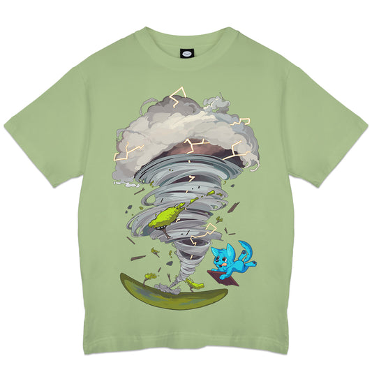 BlueKandy Storm Chase Pup Green T-Shirt