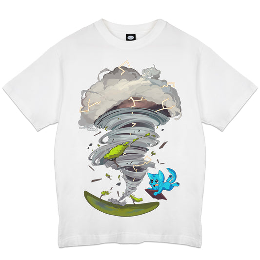 BlueKandy Storm Chase Pup White T-Shirt