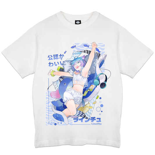 LineChu Rise UP White T-Shirt