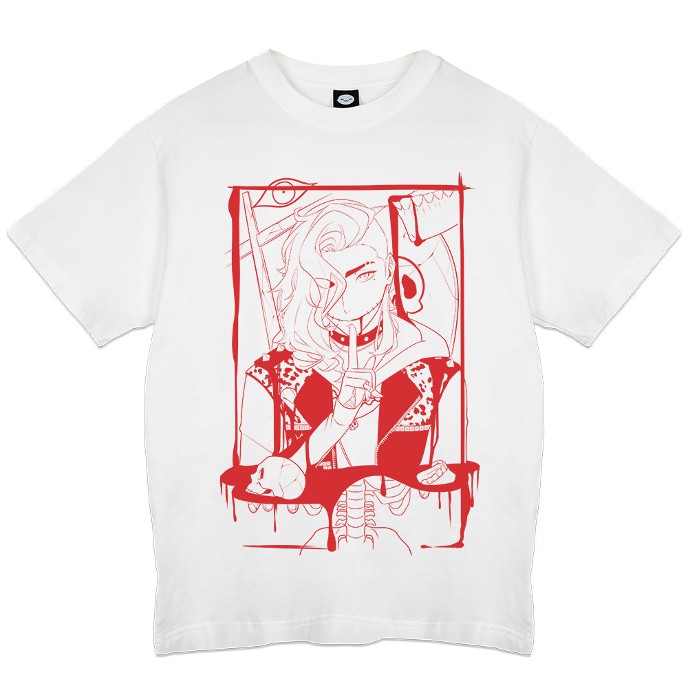 DamienDreadVT Horror Punk Variant White T-Shirt