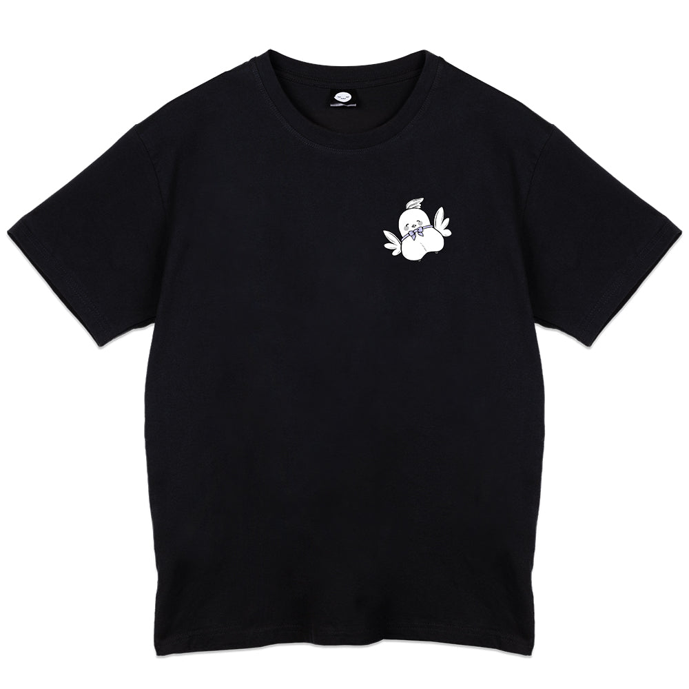 Esteria Hoshiko Feather Fall T-Shirt - Black