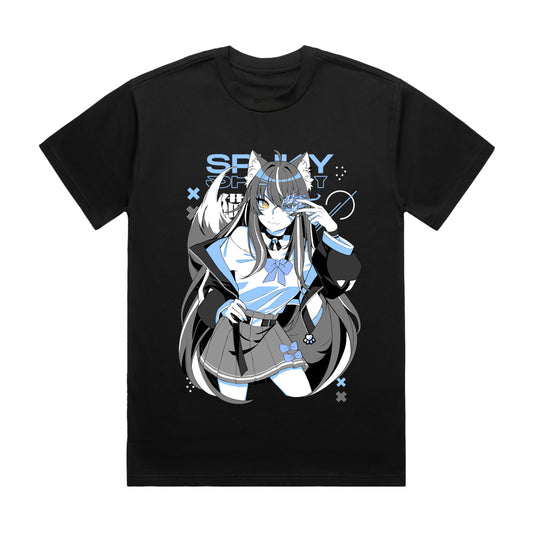 SpukyCat Blue Flame T-Shirt