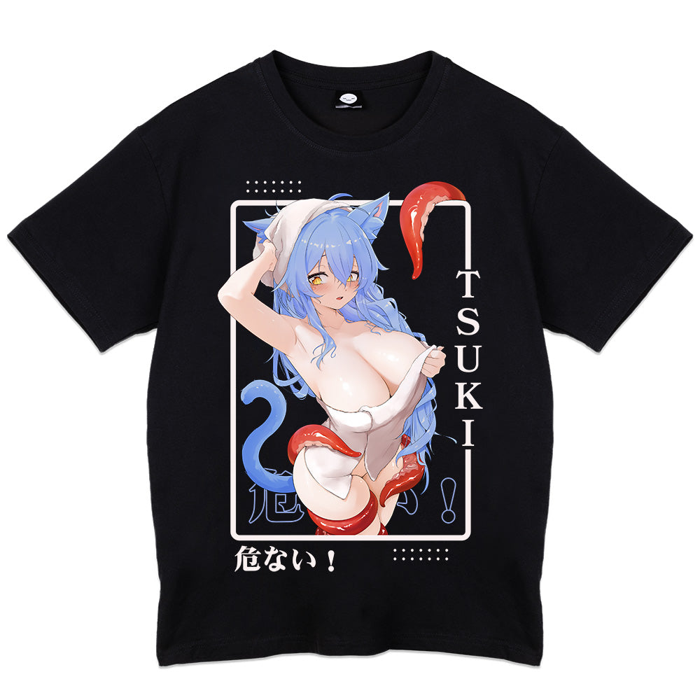 Tsuki Tyan Tentacles T-Shirt - Black