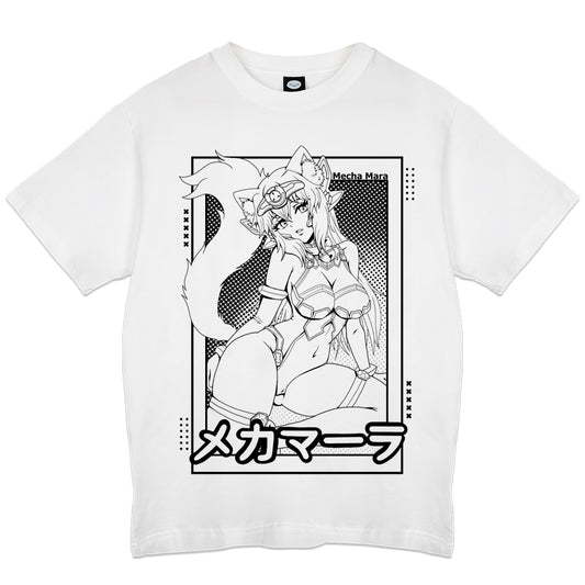 Mecha Mara "Android Catgirl" Tshirt White