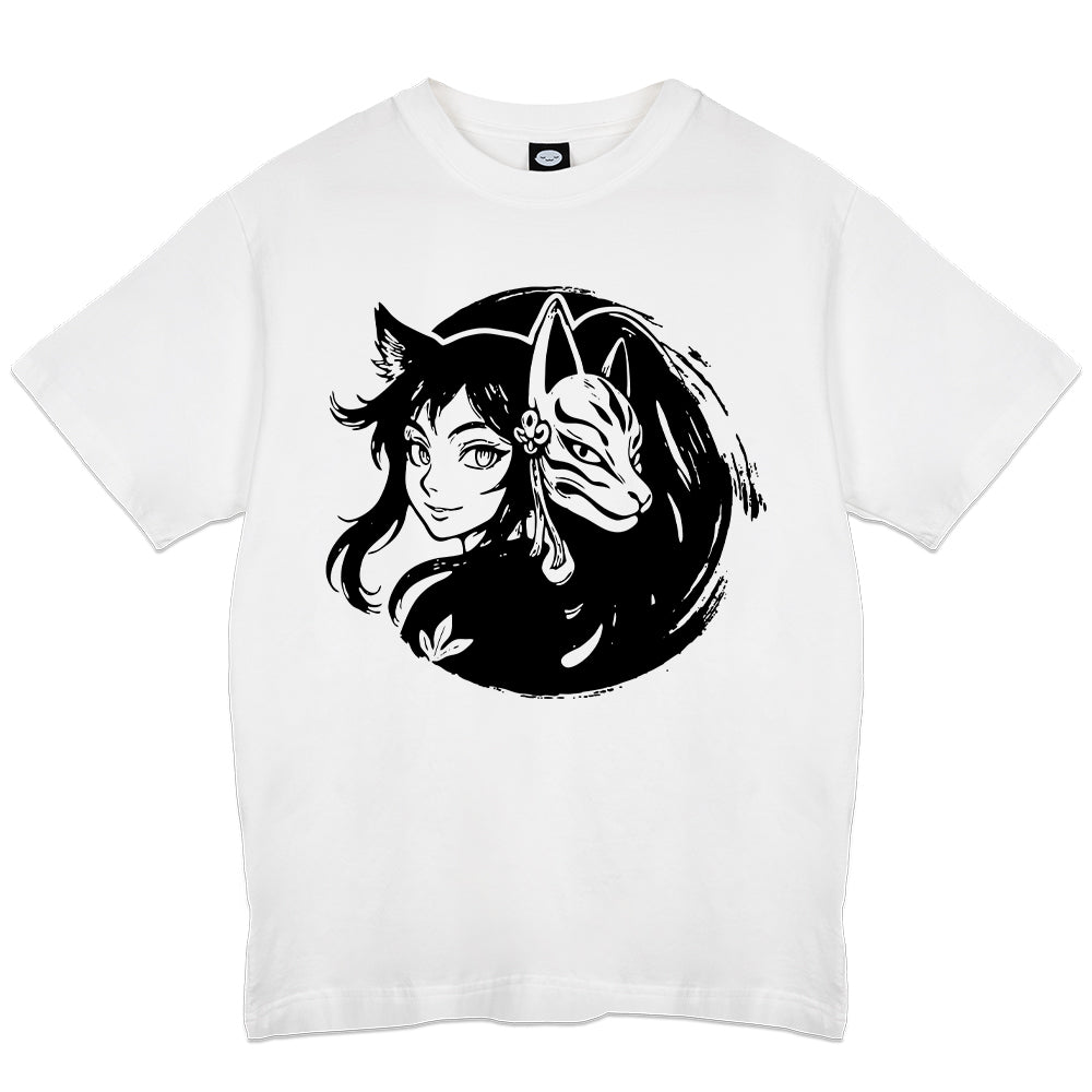 Popacollaa "Monochrome" White T-Shirt