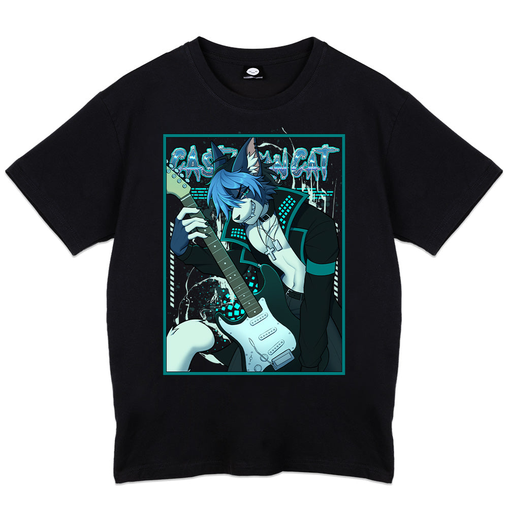 Cast_Iron_Cat "Rock & Roll Catboy" T-Shirt