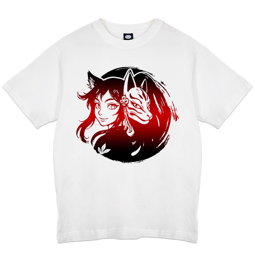 Popacollaa "Red Gloss" White T-Shirt